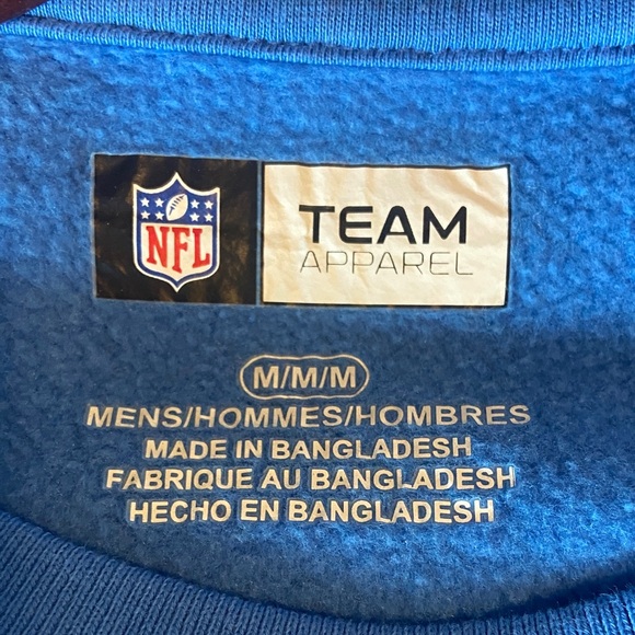 NFL Team Apparel Detroit Lions Football Crewneck Sweatshirt - Picture 2 of 7